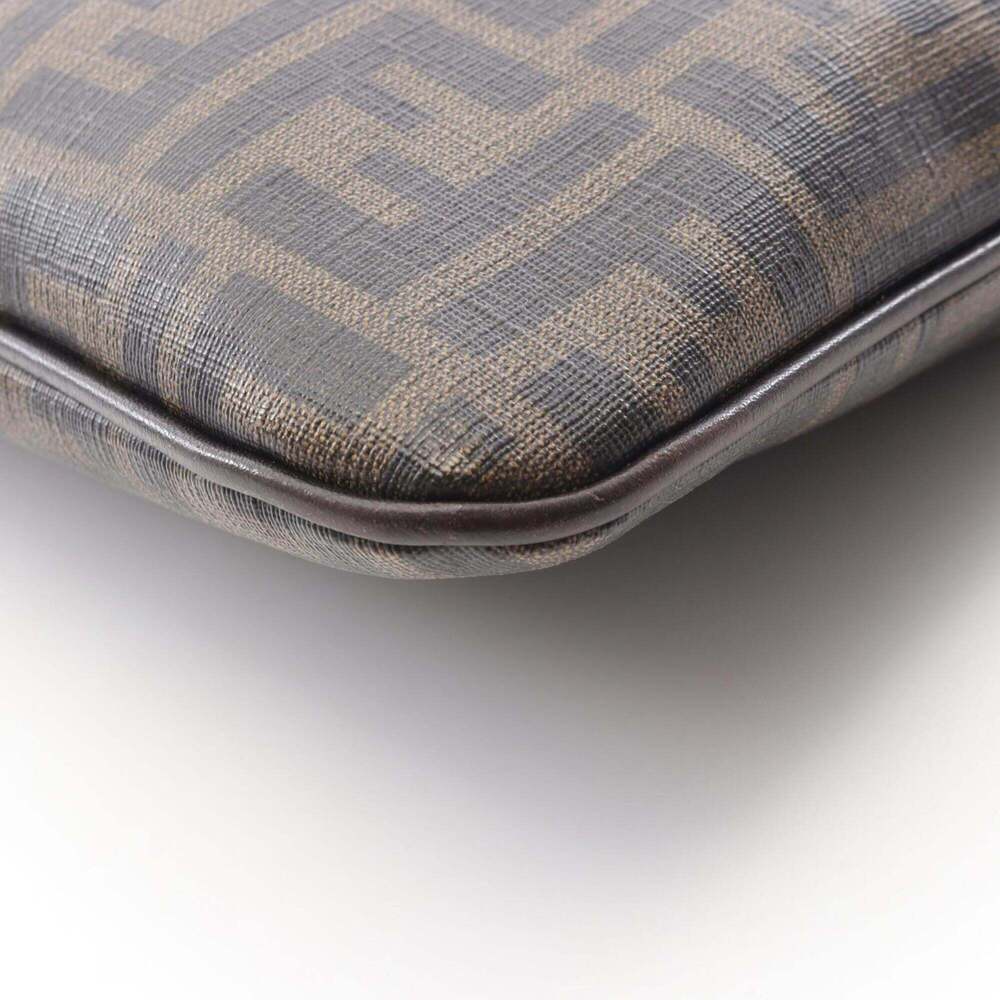 Fendi Zucca Shoulder Bag/Handbag, Coated Canvas Leather, Men's/Women's, Brown - Picture 5 of 9